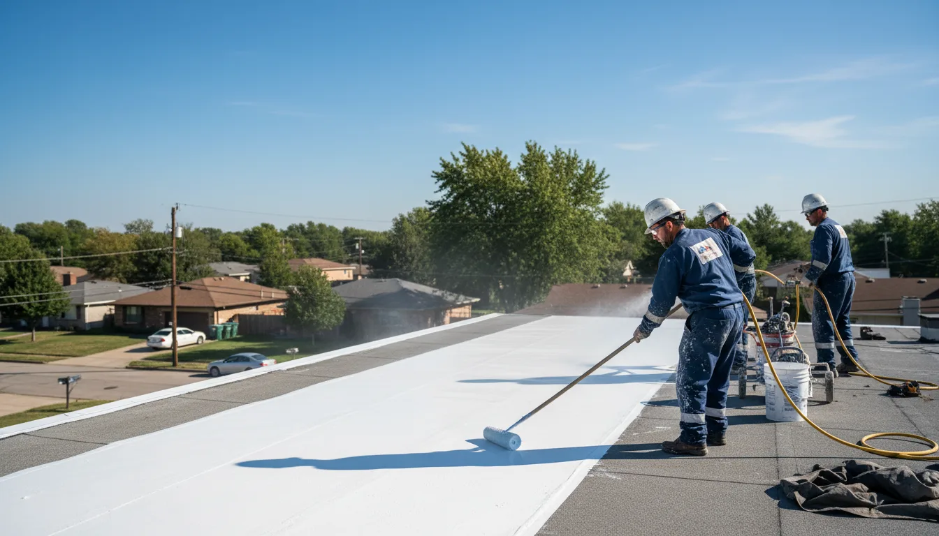 Commercial roof coating in Sullivan, IL near me